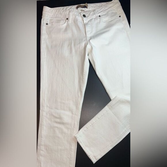 Paige Skyline Ankle Peg Jeans in White Size 30 EUC - Picture 2 of 12